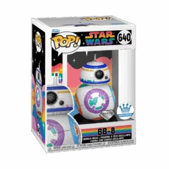 LOUNGEFLY Limited Edition Star Wars BB-8 Pride Bobble-Head Pop! And Bag Bundle  -Loungefly 72020 StarWars BB 8Pride2023 DGLT POP GLAM 1 WEB