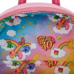LOUNGEFLY Exclusive - Care Bears 40th Anniversary Cheer Bear Cosplay Plush Mini Backpack -Loungefly CBBK0001 5