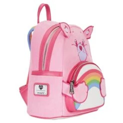 LOUNGEFLY Exclusive - Care Bears 40th Anniversary Cheer Bear Cosplay Plush Mini Backpack -Loungefly CBBK0001 7