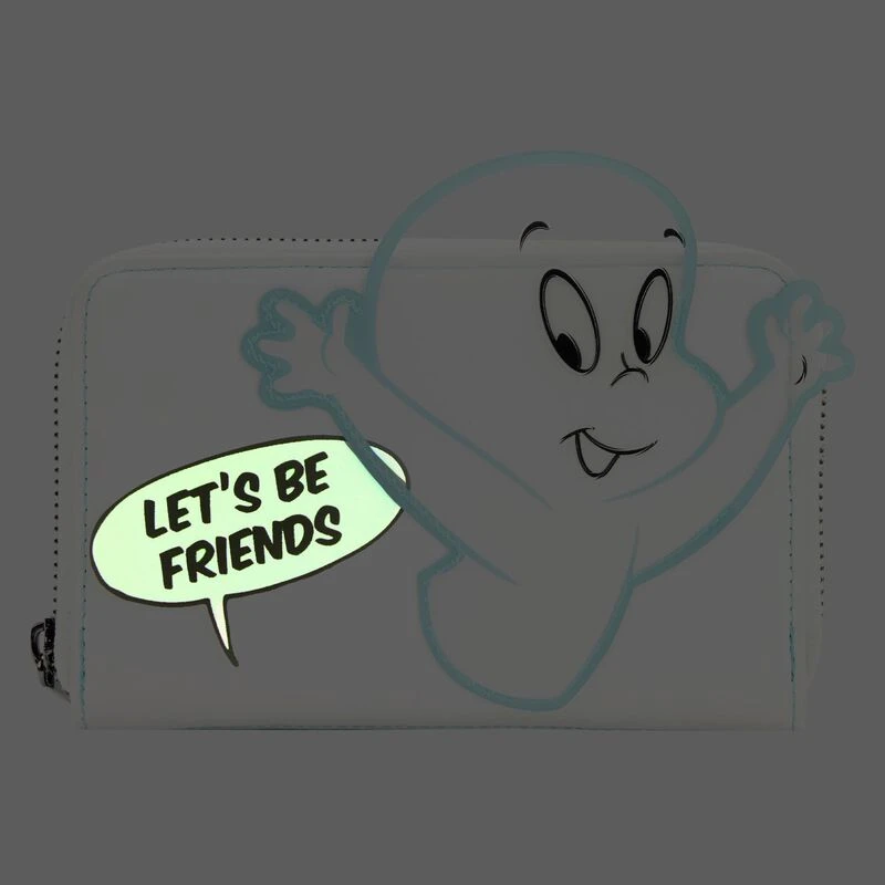 LOUNGEFLY Casper The Friendly Ghost Glow Zip Around Wallet 4 LOUNGEFLY Casper The Friendly Ghost Glow Zip Around Wallet - Image 2