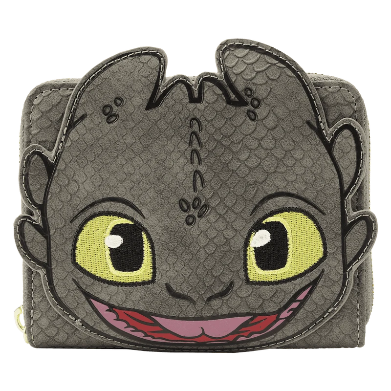 LOUNGEFLY How To Train Your Dragon Toothless Cosplay Zip Around Wallet 3 LOUNGEFLY How To Train Your Dragon Toothless Cosplay Zip Around Wallet