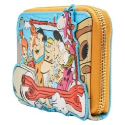 LOUNGEFLY Exclusive - The Flintstones Flintmobile Zip Around Wallet -Loungefly FLTWA0001 3