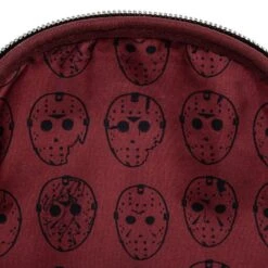 LOUNGEFLY Friday The 13th Jason Mask Mini Backpack 12 LOUNGEFLY Friday The 13th Jason Mask Mini Backpack -Loungefly FRIBK0004 4