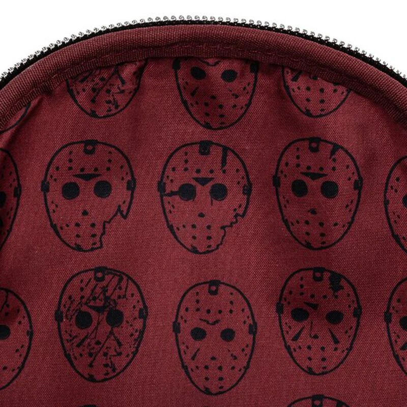 LOUNGEFLY Friday The 13th Jason Mask Mini Backpack 6 LOUNGEFLY Friday The 13th Jason Mask Mini Backpack - Image 4