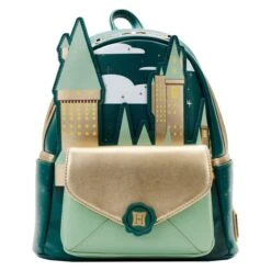 LOUNGEFLY Harry Potter Golden Hogwarts Castle Mini Backpack