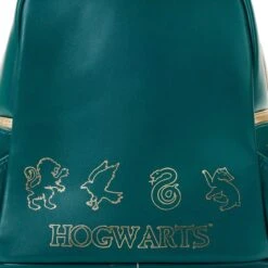 LOUNGEFLY Harry Potter Golden Hogwarts Castle Mini Backpack 10 LOUNGEFLY Harry Potter Golden Hogwarts Castle Mini Backpack -Loungefly HPBK0188 4