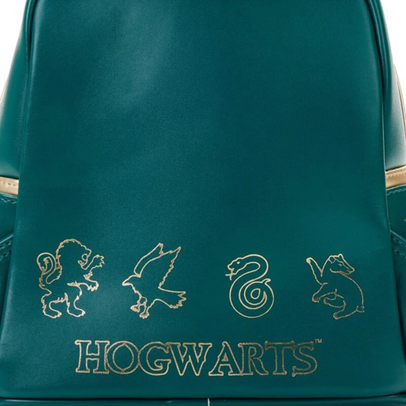 LOUNGEFLY Harry Potter Golden Hogwarts Castle Mini Backpack 6 LOUNGEFLY Harry Potter Golden Hogwarts Castle Mini Backpack - Image 4