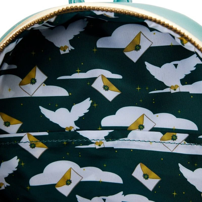 LOUNGEFLY Harry Potter Golden Hogwarts Castle Mini Backpack 7 LOUNGEFLY Harry Potter Golden Hogwarts Castle Mini Backpack - Image 5