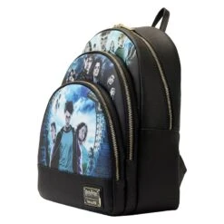 LOUNGEFLY Harry Potter Movie Posters Triple Pocket Mini Backpack -Loungefly HPBK0210 LFHARRYPOTTERTRILOGYSERIES2TRIPLEPOCKETMINIBACKPACK0670SIDE