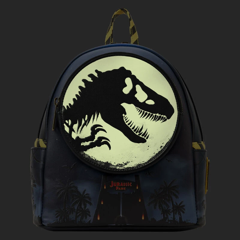 LOUNGEFLY Jurassic Park 30th Anniversary Dino Moon Glow Mini Backpack 6 LOUNGEFLY Jurassic Park 30th Anniversary Dino Moon Glow Mini Backpack - Image 4