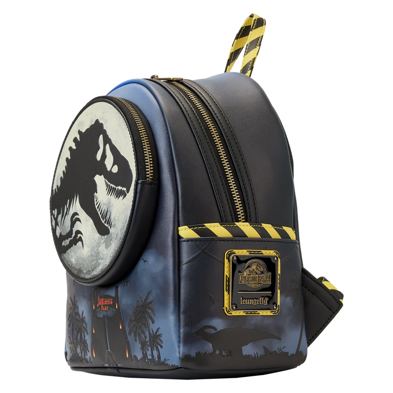 LOUNGEFLY Jurassic Park 30th Anniversary Dino Moon Glow Mini Backpack 7 LOUNGEFLY Jurassic Park 30th Anniversary Dino Moon Glow Mini Backpack - Image 5