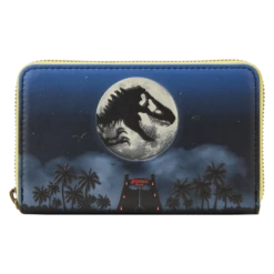 LOUNGEFLY Jurassic Park 30th Anniversary Dino Moon Glow Zip Around Wallet