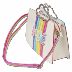 LOUNGEFLY Lisa Frank Rainbow Cloud Crossbody Bag -Loungefly LSFTB0003 LFLISAFRANKRAINBOWLOGOCROSSBODYBAG0326QUARTER