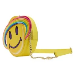 LOUNGEFLY Lisa Frank Yellow Rainbow Ring Saturn Crossbody Bag 11 LOUNGEFLY Lisa Frank Yellow Rainbow Ring Saturn Crossbody Bag -Loungefly LSFTB0005 5