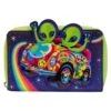 LOUNGEFLY Lisa Frank Cosmic Alien Ride Zip Around Wallet -Loungefly LSFWA0004 1