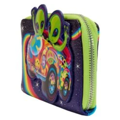 LOUNGEFLY Lisa Frank Cosmic Alien Ride Zip Around Wallet -Loungefly LSFWA0004 5