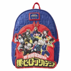 LOUNGEFLY My Hero Academia Group Debossed Logo Mini Backpack