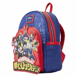 LOUNGEFLY My Hero Academia Group Debossed Logo Mini Backpack 10 LOUNGEFLY My Hero Academia Group Debossed Logo Mini Backpack -Loungefly MHABK0023 LFMYHEROACADEMIAGROUPDEBOSSEDLOGOMINIBACKPACK1781SIDE