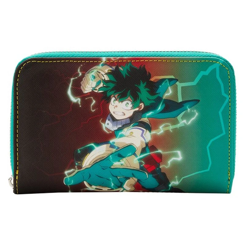 LOUNGEFLY My Hero Academia Deku Zip Around Wallet 3 LOUNGEFLY My Hero Academia Deku Zip Around Wallet
