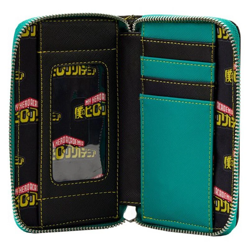 LOUNGEFLY My Hero Academia Deku Zip Around Wallet 6 LOUNGEFLY My Hero Academia Deku Zip Around Wallet - Image 4