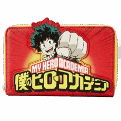 LOUNGEFLY My Hero Academia Izuku Punch Zip Around Wallet