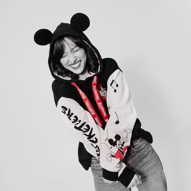 LOUNGEFLY Disney100 Mouseketeers Varsity Unisex Hoodie 4 LOUNGEFLY Disney100 Mouseketeers Varsity Unisex Hoodie - Image 2