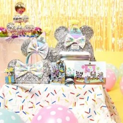 LOUNGEFLY Mickey Mouse And Friends Birthday Celebration Ear Headband -Loungefly MICKEY CELEBRATION 013 1