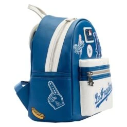 LOUNGEFLY MLB LA Dodgers Patches Mini Backpack 11 LOUNGEFLY MLB LA Dodgers Patches Mini Backpack -Loungefly MLBBK0023 4
