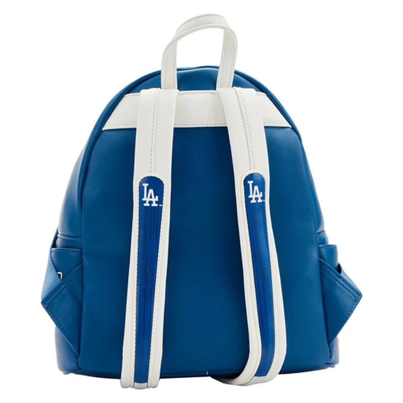 LOUNGEFLY MLB LA Dodgers Patches Mini Backpack 7 LOUNGEFLY MLB LA Dodgers Patches Mini Backpack - Image 5