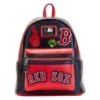 LOUNGEFLY MLB Boston Red Sox Patches Mini Backpack 1 LOUNGEFLY MLB Boston Red Sox Patches Mini Backpack -Loungefly MLBBK0025 1