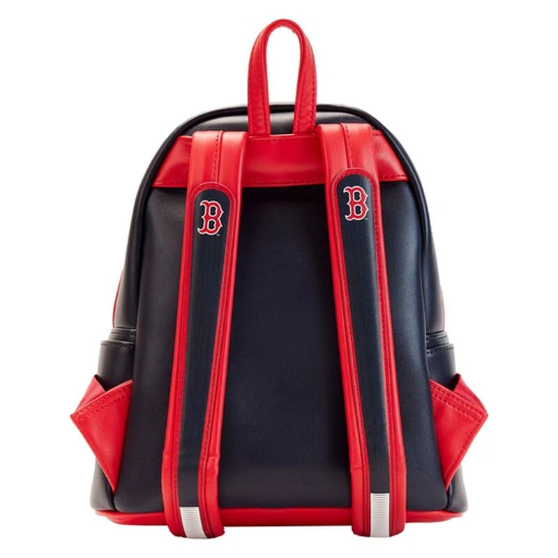 LOUNGEFLY MLB Boston Red Sox Patches Mini Backpack 5 LOUNGEFLY MLB Boston Red Sox Patches Mini Backpack - Image 3