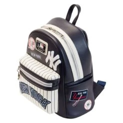 LOUNGEFLY MLB NY Yankees Patches Mini Backpack 7 LOUNGEFLY MLB NY Yankees Patches Mini Backpack -Loungefly MLBBK0026 3
