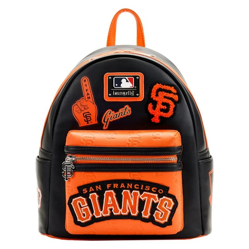 LOUNGEFLY MLB SF Giants Patches Mini Backpack 3 LOUNGEFLY MLB SF Giants Patches Mini Backpack