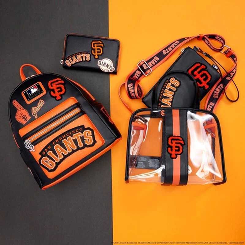 LOUNGEFLY MLB SF Giants Patches Mini Backpack 4 LOUNGEFLY MLB SF Giants Patches Mini Backpack - Image 2