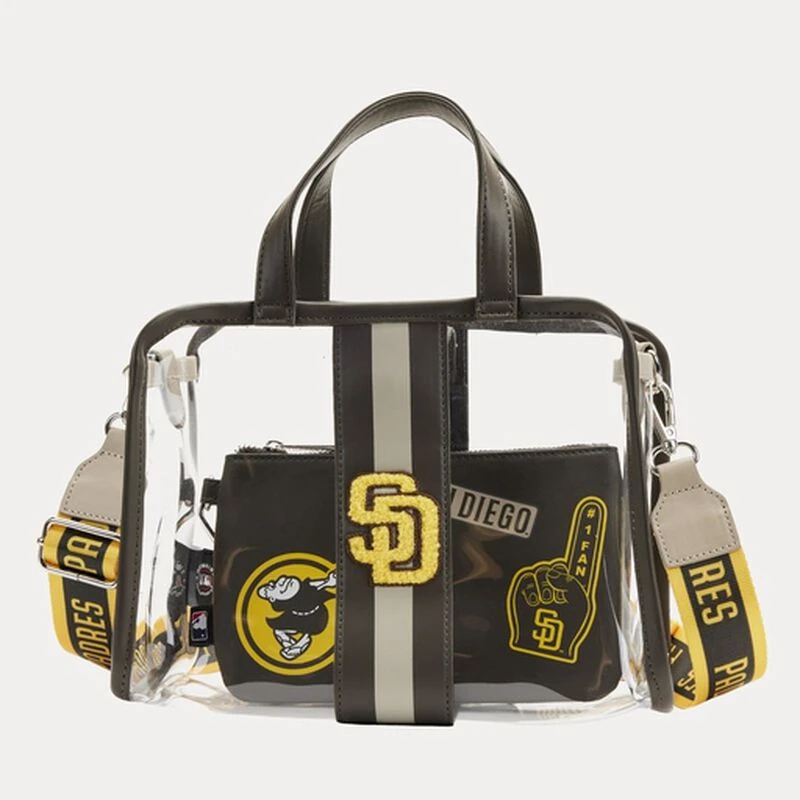 LOUNGEFLY MLB SD Padres Stadium Crossbody Bag With Pouch 3 LOUNGEFLY MLB SD Padres Stadium Crossbody Bag With Pouch