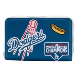 LOUNGEFLY MLB LA Dodgers Patches Zip Around Wallet