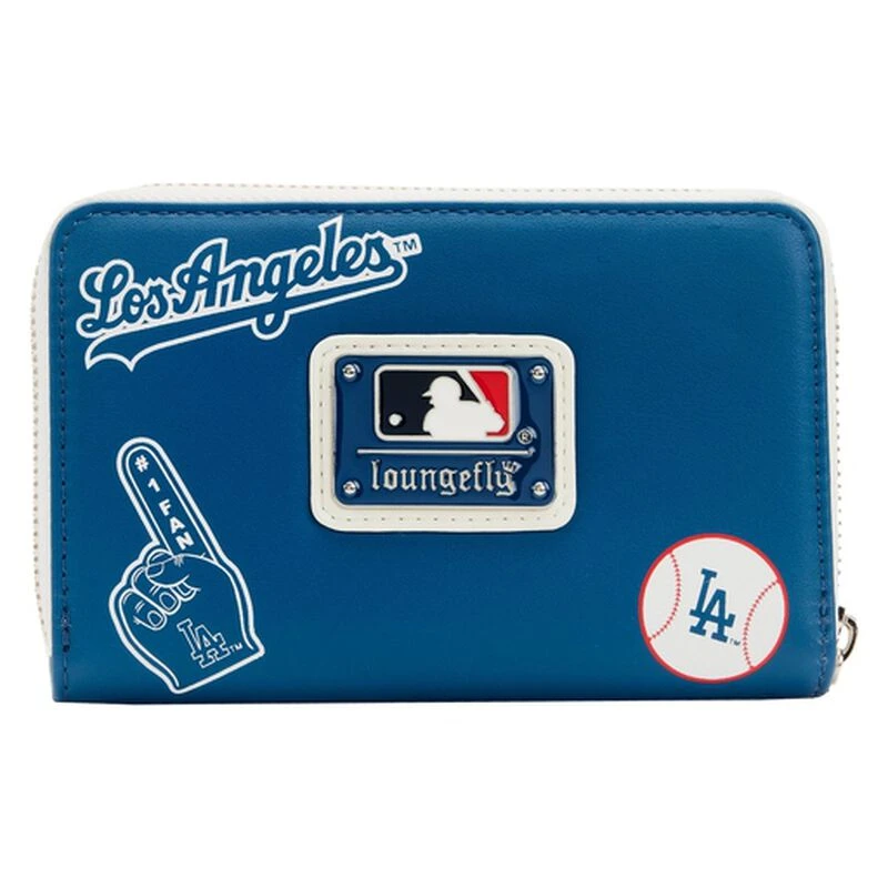 LOUNGEFLY MLB LA Dodgers Patches Zip Around Wallet 6 LOUNGEFLY MLB LA Dodgers Patches Zip Around Wallet - Image 4