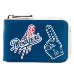 LOUNGEFLY MLB LA Dodgers Patches Accordion Wallet