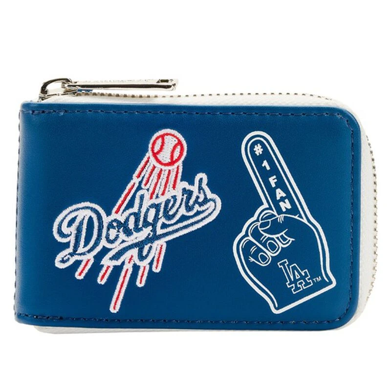 LOUNGEFLY MLB LA Dodgers Patches Accordion Wallet 3 LOUNGEFLY MLB LA Dodgers Patches Accordion Wallet