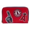 LOUNGEFLY MLB LA Angels Patches Zip Around Wallet 2 LOUNGEFLY MLB LA Angels Patches Zip Around Wallet -Loungefly MLBWA0015 1