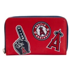 LOUNGEFLY MLB LA Angels Patches Zip Around Wallet