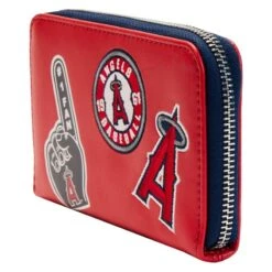 LOUNGEFLY MLB LA Angels Patches Zip Around Wallet -Loungefly MLBWA0015 3