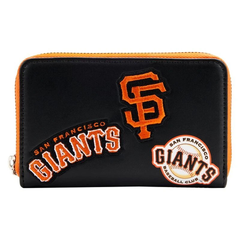 LOUNGEFLY MLB SF Giants Patches Zip Around Wallet 3 LOUNGEFLY MLB SF Giants Patches Zip Around Wallet