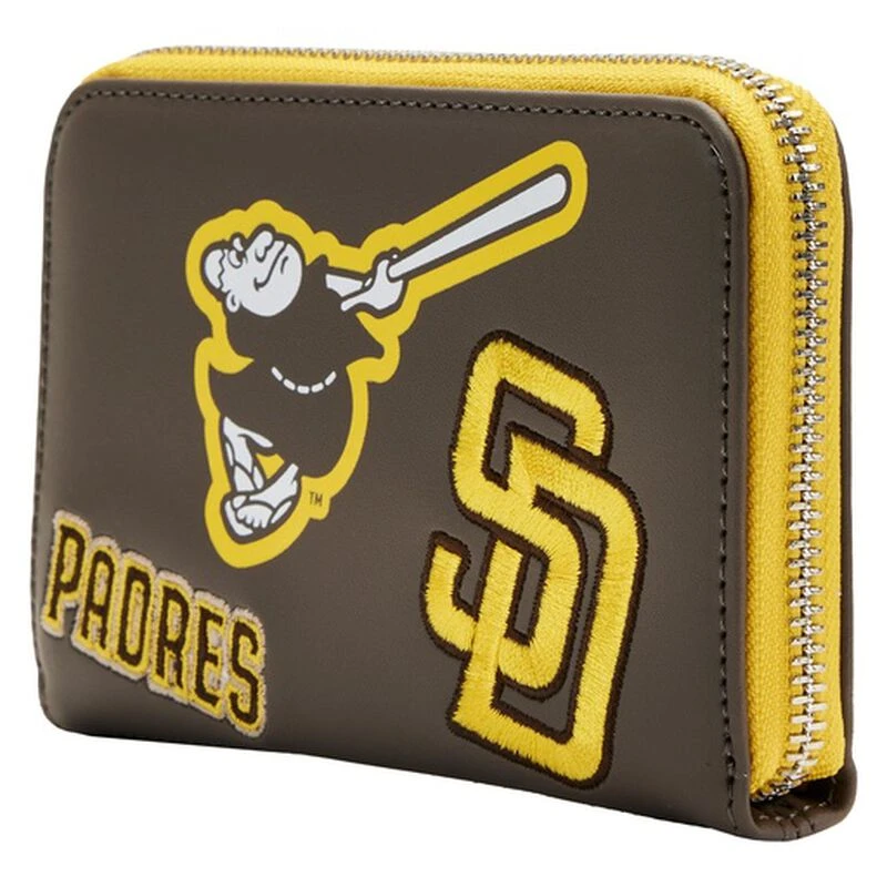LOUNGEFLY MLB SD Padres Patches Zip Around Wallet 5 LOUNGEFLY MLB SD Padres Patches Zip Around Wallet - Image 3