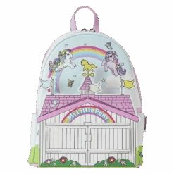 LOUNGEFLY My Little Pony 40th Anniversary Stable Mini Backpack -Loungefly MLPBK0022 LFHASBROMYLITTLEPONY40THANNIVERSARYSTABLEMINIBACKPACK1391FRONT