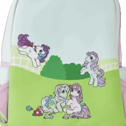 LOUNGEFLY My Little Pony 40th Anniversary Stable Mini Backpack -Loungefly MLPBK0022 LFHASBROMYLITTLEPONY40THANNIVERSARYSTABLEMINIBACKPACK1402DETAIL