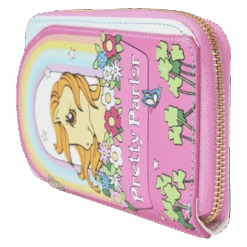LOUNGEFLY My Little Pony 40th Anniversary Pretty Parlor Zip Around Wallet -Loungefly MLPWA0013 LFHASBROMYLITTLEPONY40THANNIVERSARYPRETTYPARLORZIPAROUNDWALLET1387SIDE