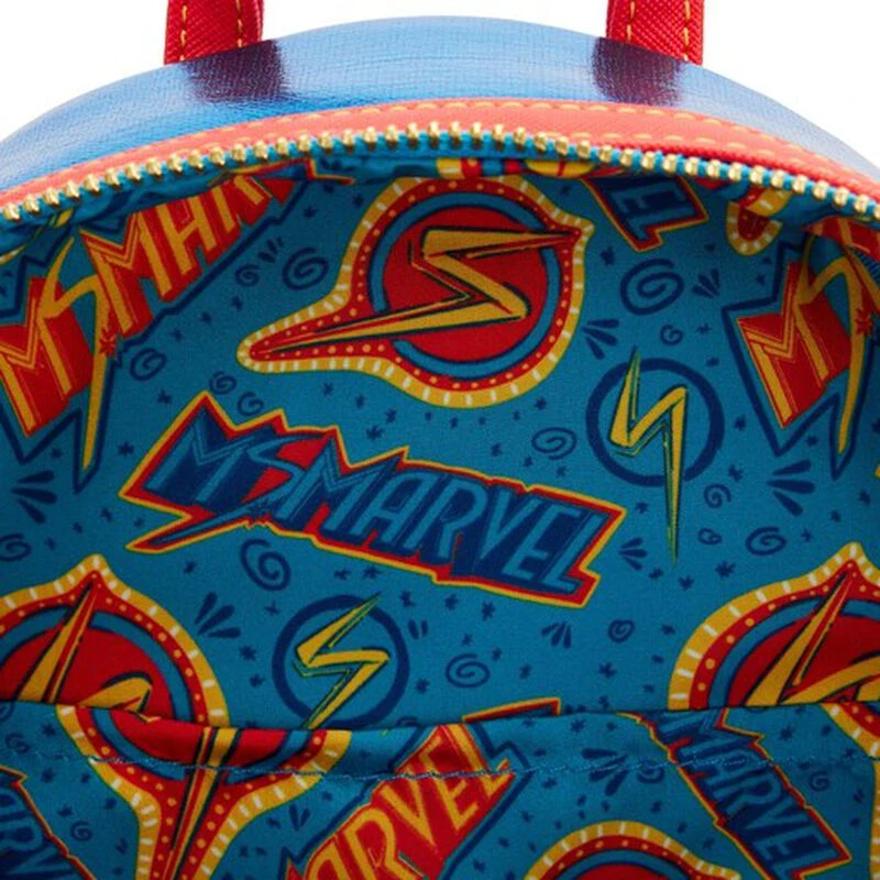 LOUNGEFLY Ms. Marvel Cosplay Mini Backpack 8 LOUNGEFLY Ms. Marvel Cosplay Mini Backpack - Image 6