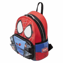 LOUNGEFLY Spider-Punk Cosplay Mini Backpack -Loungefly MVBK0275 LFMARVELSPIDERMANCOSPLAYMINIBACKPACK0833QUARTER