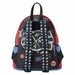 LOUNGEFLY Spider-Punk Cosplay Mini Backpack -Loungefly MVBK0275 LFMARVELSPIDERMANCOSPLAYMINIBACKPACK0834BACK